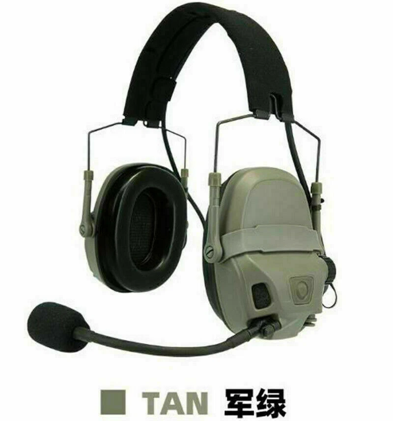IN Stock FMA FCS AMP Tactical Communication Headset Noise Reduction V20/V60 PTT - Image 3 of 4