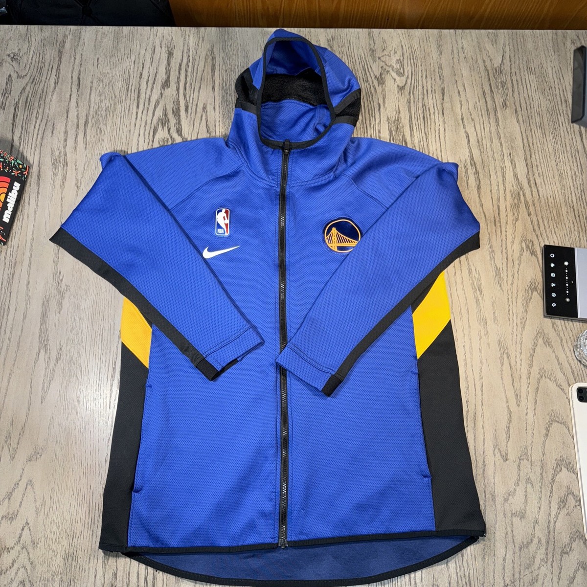 warriors jacket nike