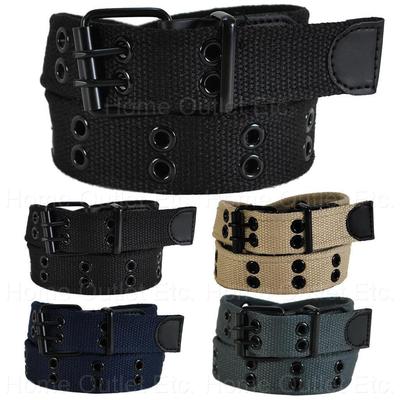 Kids Premium Double Row Grommet Studded Web Belt Hole