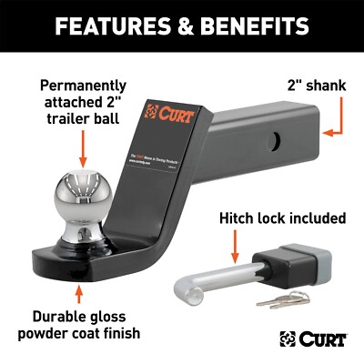 CURT 45142 Towing Starter Kit with 2