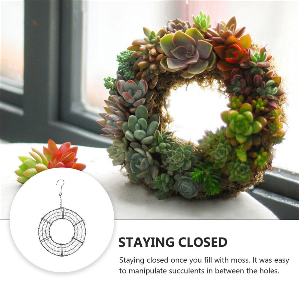 House Plant Pots Wall Holder Succulent Iron Flower Home Gardening