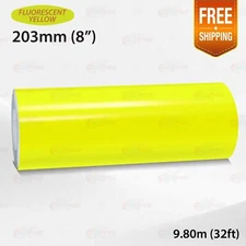 BRIGHT YELLOW 8" 203mm PIN STRIPE Car Model Streamline TAPE Decal Vinyl Sticker