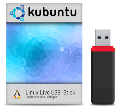 USB-Live Stick: Linux Kubuntu 64Bit 32 GB USB 3.0 Stick