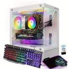 Stgaubron Gaming Pc Desktop,Rx580 16G,Amd 3000G 3.5G,16G,1T Ssd,WiFi,Bt,Kb,W11H