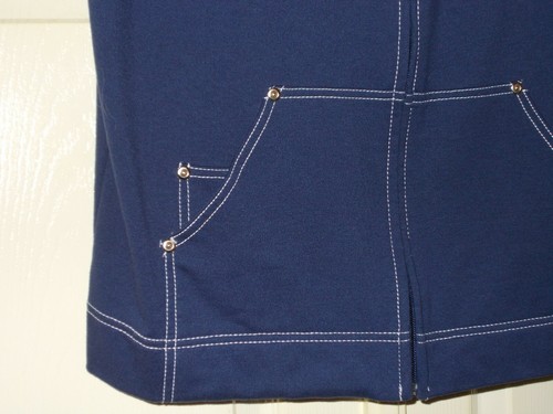 Women's Puffer VEST w/ Faux Fur Hood OR Floral OR Solid Blue Med or Large - Picture 21 of 22