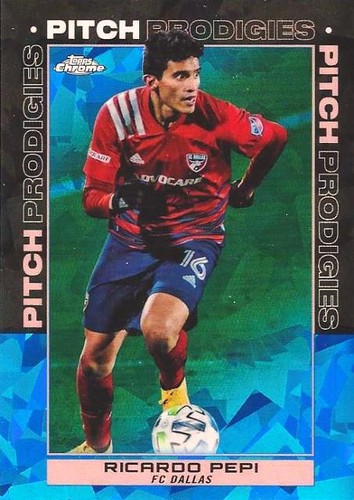 Ricardo Pepi [Red] #193 2021 Topps Chrome MLS Sapphire card