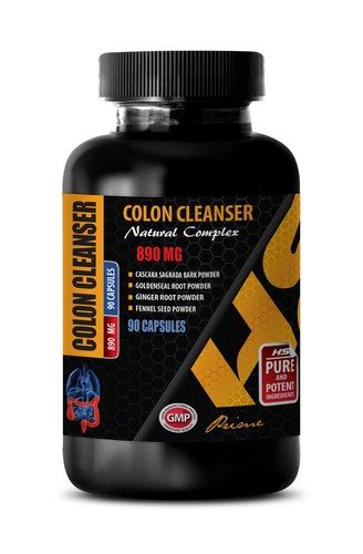 Gut health supplement - COLON CLEANSER COMPLEX - Detox support 1 Bottle 90 Caps