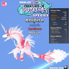 Koipise Species Roblox Creatures of Sonaria : COS READ DESC