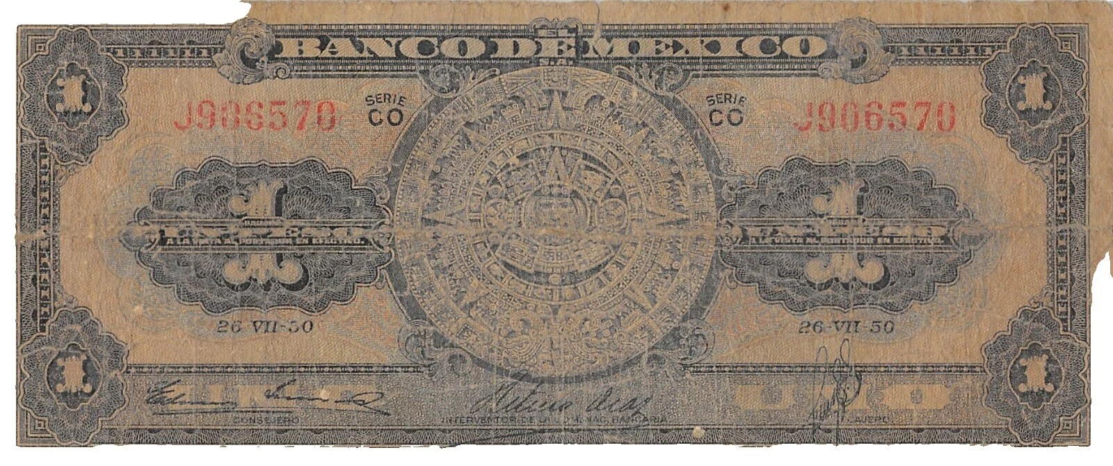 Ungraded 1950 North & Central American Paper Money