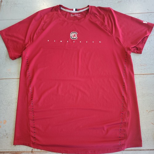 Under Armour HeatGear South Carolina Gamecocks Shirt Herren XXL 2XL Fitted