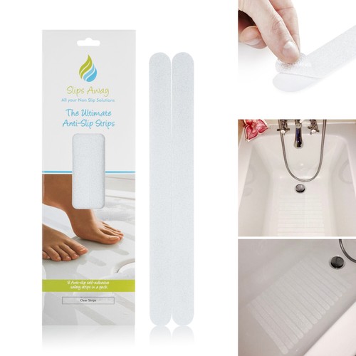 NON SLIP BATH MAT SHOWER TRAY SAFETY STRONG GRIP STICKERS NON RUBBER