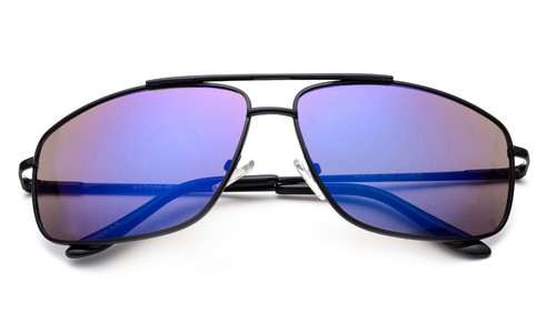 Gafas de sol retro aviador flash lentes espejadas hombres mujeres gafas marco de metal - Imagen 5 de 9