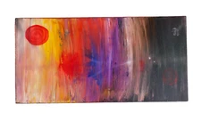 Original Abstract Modern Wormhole Quantum Painting Art By Rain Crow