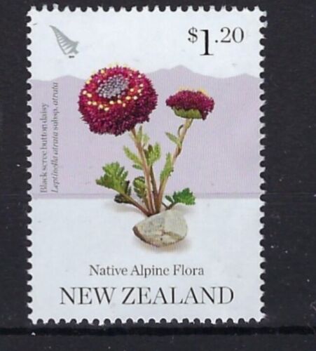 New Zealand 2019 - $1.20 Alpine Flora, Black Scree Button Daisy - MNH  Gum Bends - Zdjęcie 1 z 2