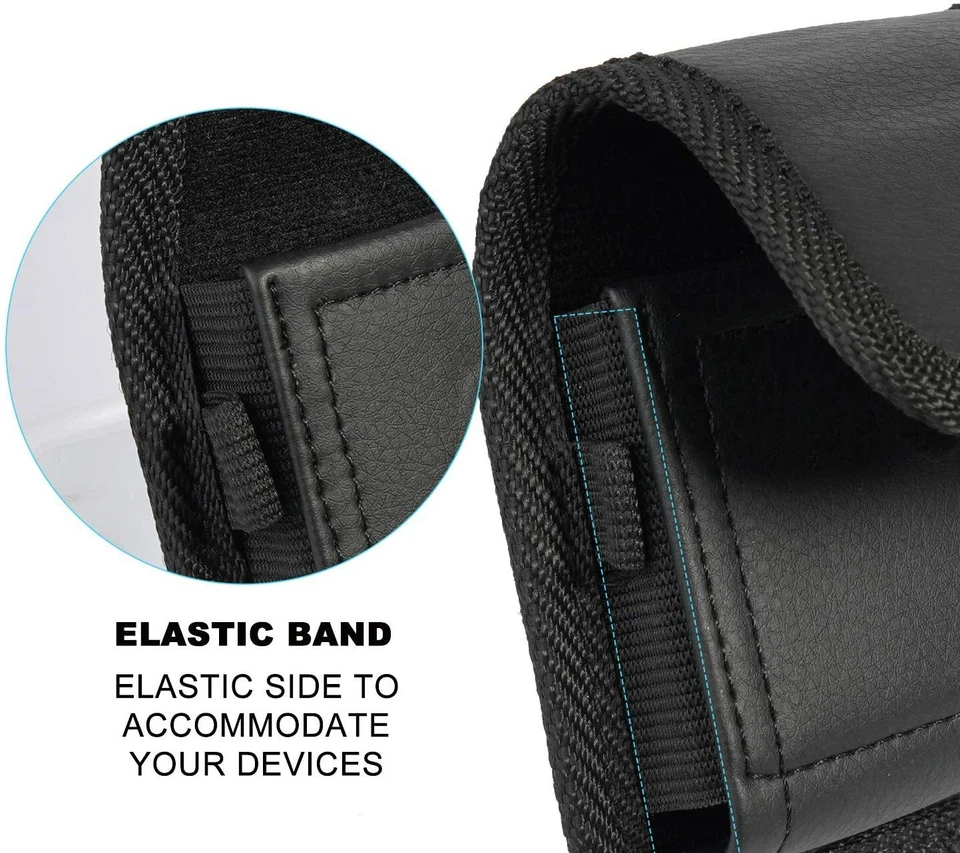 Capa coldre clipe cinto telefone flip couro para Motorola RAZR V3/60/60 Ultra - Imagem 3 de 4