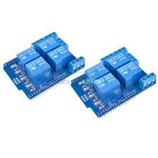 2PCS DC 5V 4 Channel Relay Module Shield Terminal Relay Board for Arduino UNO R3