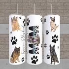 Dog German Shepherd Mom 20oz skinny Tumbler