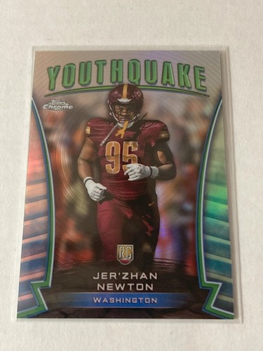2024 TOPPS CHROME FOOTBALL ROOKIE RC YOUTHQUAKE U-PICK (Y-1 Y-25) REFRACTORS - Picture 3 of 7