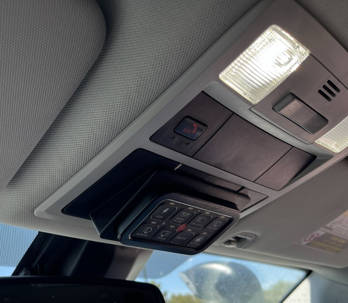2016-23 3rd Gen Toyota Tacoma Overhead Auxbeam 8 Switch Panel