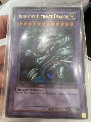 Yugioh Blue-Eyes Ultimate Dragon JMP-EN005 Holo Rare Limited Edition SEALED MINT