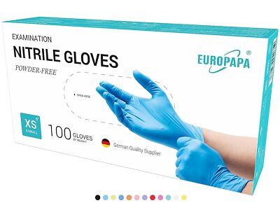 EUROPAPA  1000x Nitrilhandschuhe Einweghandschuhe puderfrei Untersuchungshandsch