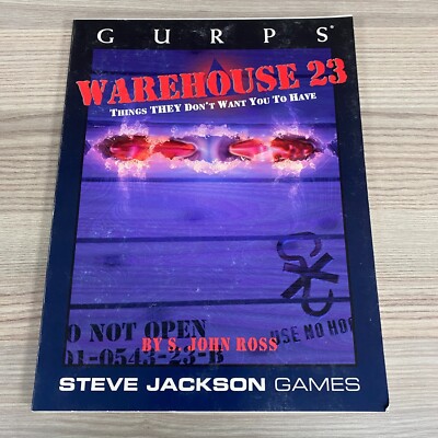 GURPS WAREHOUSE 23 STEVE JACKSON QUELLENBUCH REGELBUCH SOFTBACK RPG ROLLENSPIEL 6523