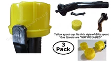 3 BLITZ SPOUT CAPS fits nozzle 900302 900092 900094 SPOUT NOT INCLUDED CAPS ONLY