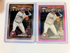 2024 Topps Chome Baseball Spencer Horwitz #290 Lot of 2 Base and Pink
