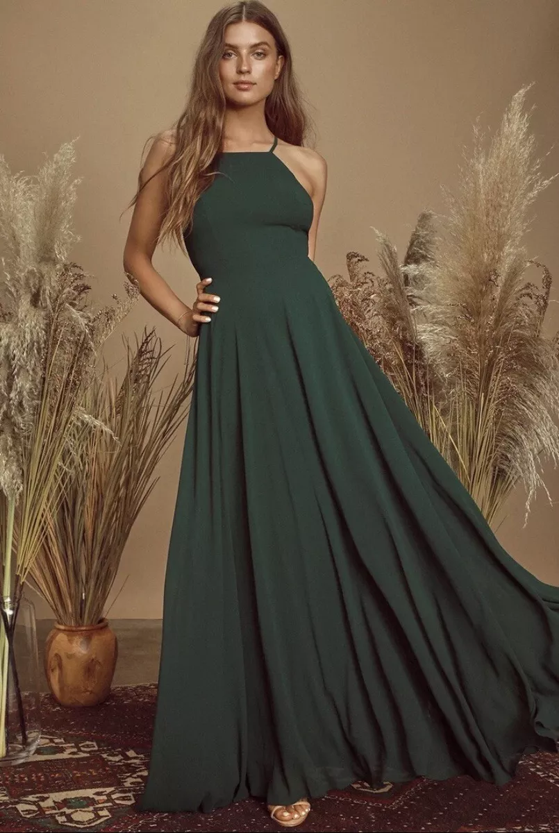 Mythical kind of love clearance dark green maxi dress