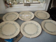 SIX 6 VINTAGE LENOX DISCONTINUED REPERTOIRE 10.75" DINNER PLATES USA EUC
