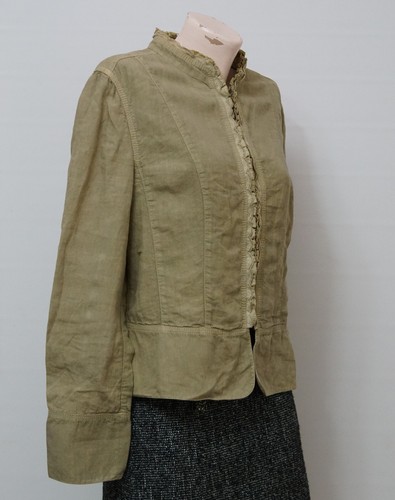ESCADA Sport beige linen blazer jacket size 42 - Picture 2 of 6