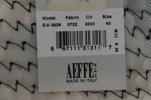 NWT ALBERTA FERRETTI IVORY RAYON SILVER SEQUINS SLEEVELESS DRESS TOP US 4 ITALY - Picture 12 of 12