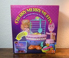 Vintage 1988 Mattel CHERRY MERRY MUFFIN Mix N' Wash Deluxe Playset Rare NEW