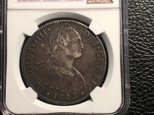 1803 Mexico 8 Reales NGC XF 45 Nice Original Coin - Picture 3 of 6