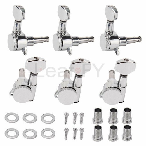 3L3R Guitar Auto Lock Tuning Pegs Machine Heads Chrome - Picture 1 of 4