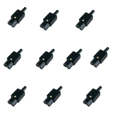 (10 PACK) IEC C15 Ac Plugs Power Plug UL Certification, 10A/15A 250V Connector