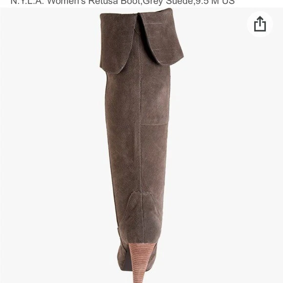 Nuevo n.y.l.a. Botas hasta la rodilla marrón Retusa 9 Foto 2 de 4