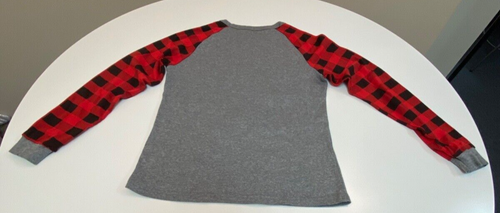 Kissage/ Girls Merry Christmas Gray T-Shirt Size Medium - Picture 4 of 4