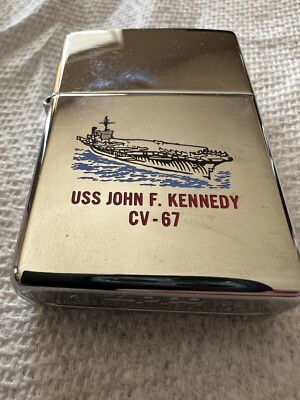 Vintage USS John F. Kennedy CV-67 Zippo Lighter - Brand New Vintage USS John F. Kennedy CV-67 Zippo Lighter - Brand New