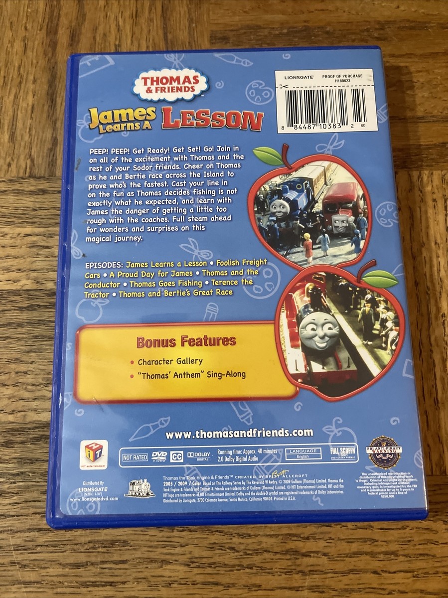 Thomas And Friends James Learns A Lesson DVD 884487103832| eBay