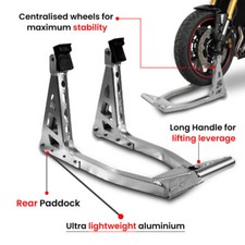 Universal Front Motorcycle Paddock Stand – Alloy/Aluminium Bike Support Lift