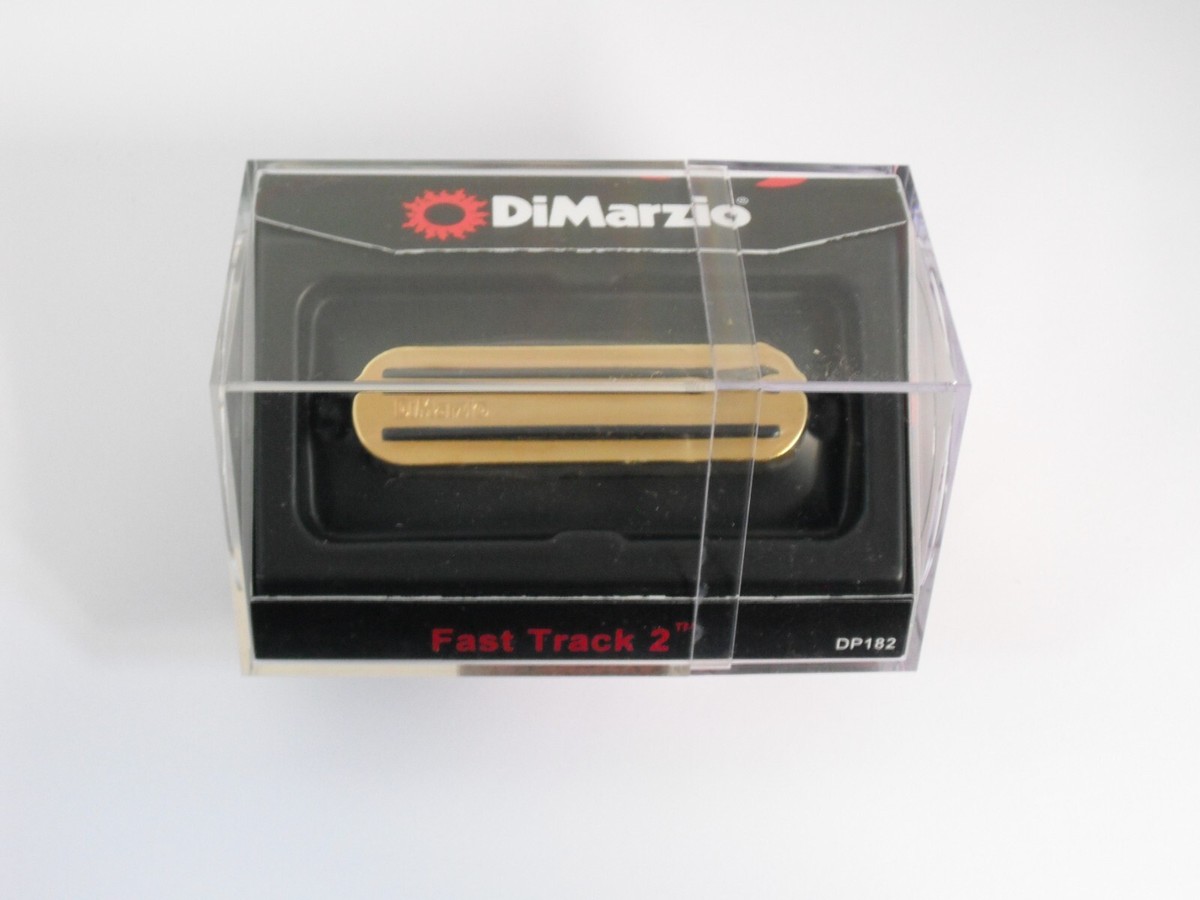 DiMarzio Fast Track 2 Single Coil Pick-up W/Gold Cover DP DiMarzio Fast Track 2 Single Coil Pick-up W/Gold Cover DP