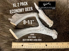 XL Deer Antler Dog Chew - Economy 2 Pack