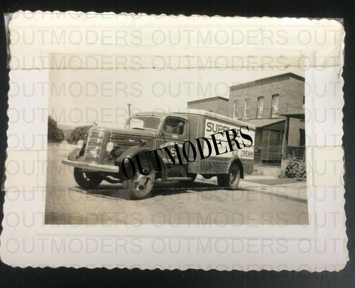 ALLENTOWN,PA MACK Rig TRUCK Vintage Real Photo SUPPLEE ICE CREAM Sealtest LOGO  - Picture 2 of 3