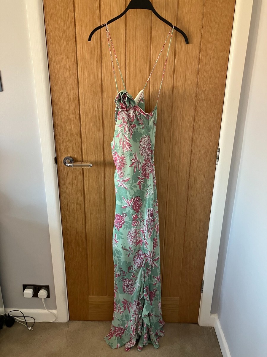 zara green floral slip dress Shop Green Kids Party Wear Frock Online India main image 0
