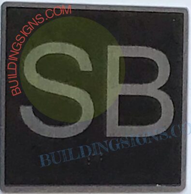ELEVATOR FLOOR NUMBER SB SIGN- ELEVATOR JAMB PLATE FLOOR SB SIGN -REF24-1027