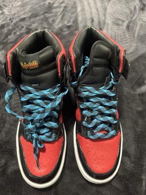 DJ AM x Nike Dunk High Red Black Sneakers