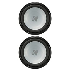 Kicker 45KMF104 10" 350W Max 4-Ohm SVC Freeair Marine Audio Subwoofer Pair 