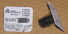 Lot of 2 Avery Monarch Black Ink Rollers for 1130, 1131, 1135 & 1136 Label Guns