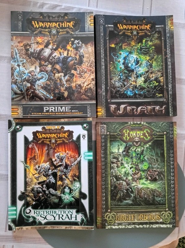 Privateer Press Lot Of 4 Warmachine Softcover Books Escalation Prime Cryx